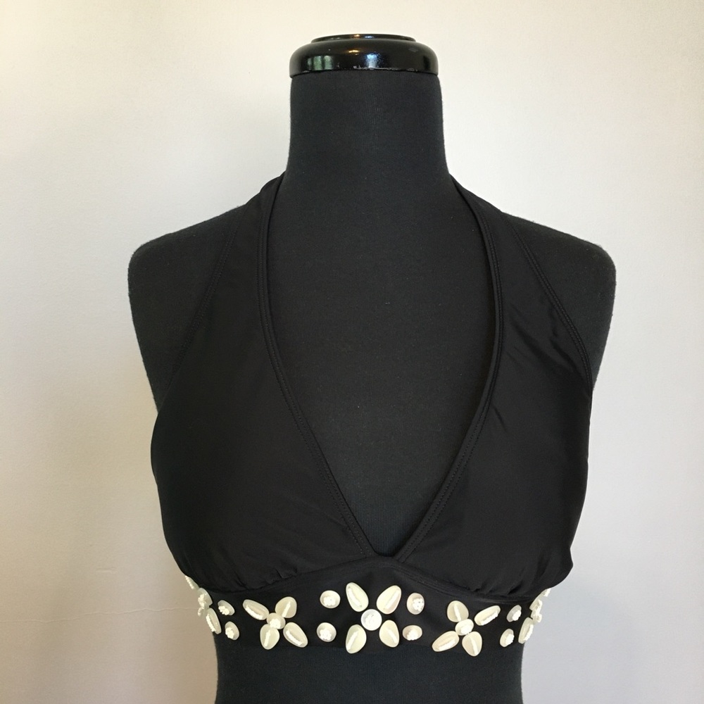 NWOT La Blanca Bikini Top with Shell Accents, 10